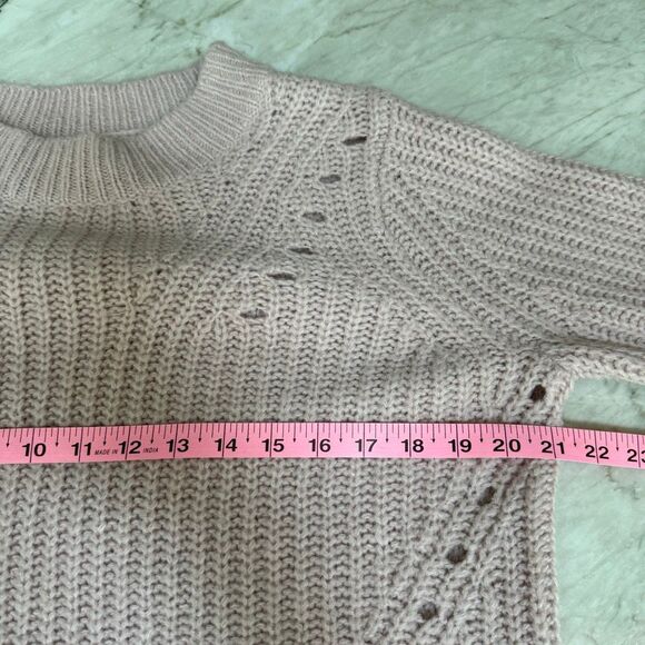 Gap wool alpaca blend light pink sweater size M Tall - Picture 5 of 7